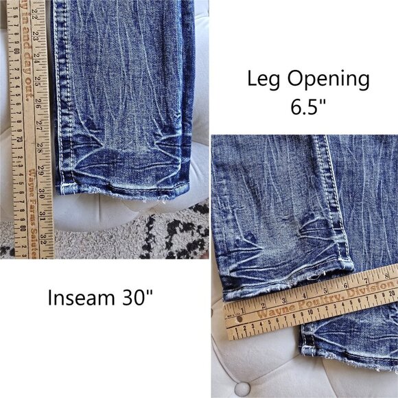 ROCK REVIVAL from BUCKLE Sosie Mid Rise Straight Stretch Jeans 27 - Picture 13 of 14